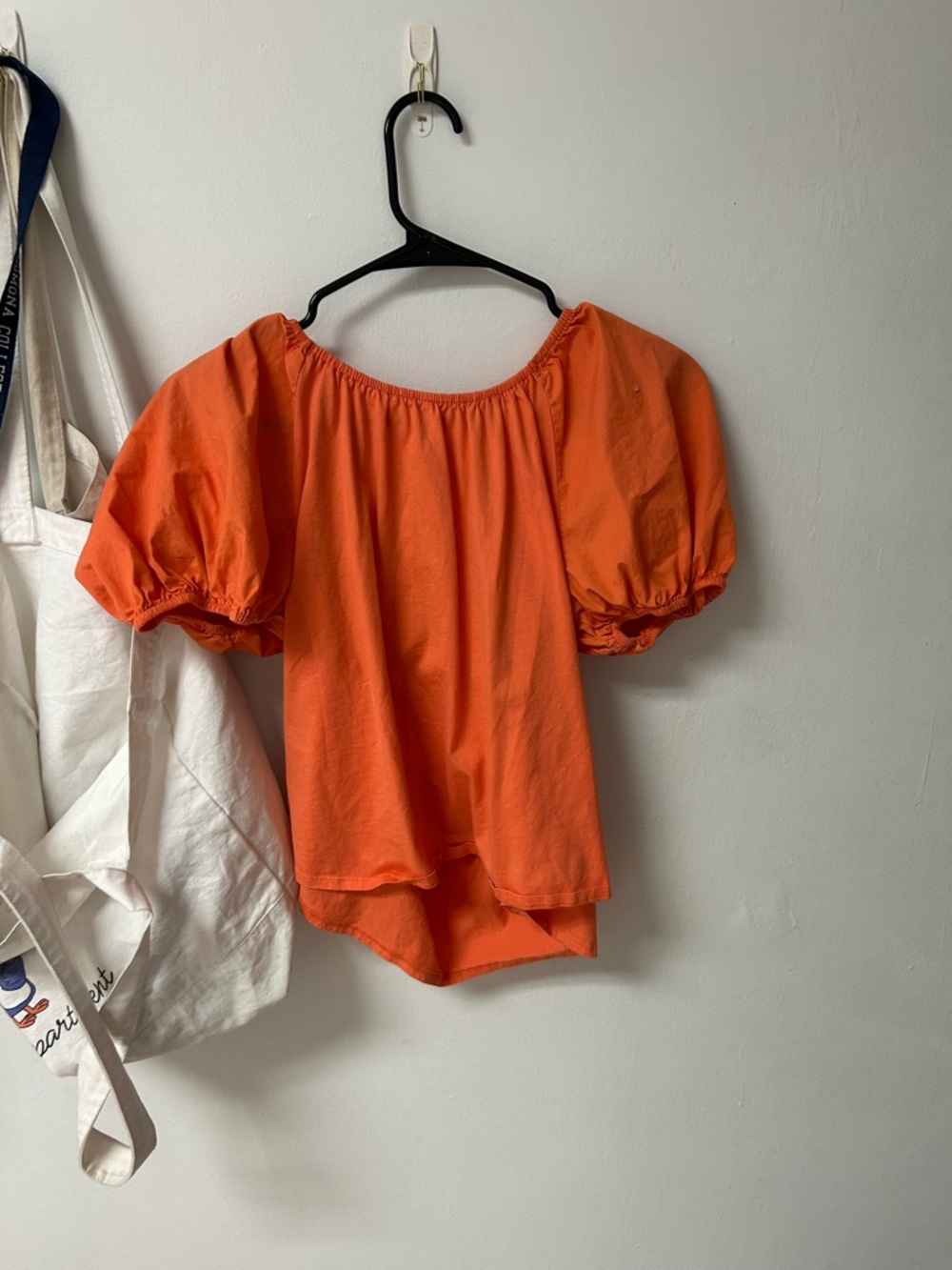 a new day Orange Puff-Sleeve Blouse